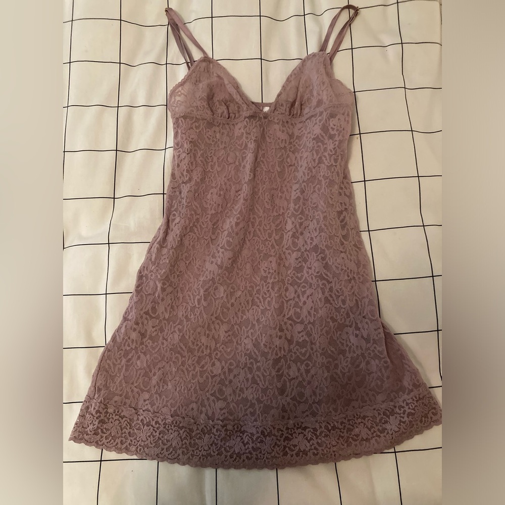 y2k victoria’s secret sheer lace slip